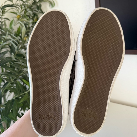 Coach Women's Black and White Signature Sneakers - Picture 3 of 5